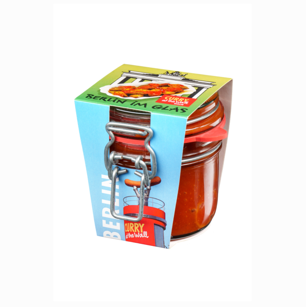 Berlin im Glas - Vegane Currywurst im Glas mit Turm