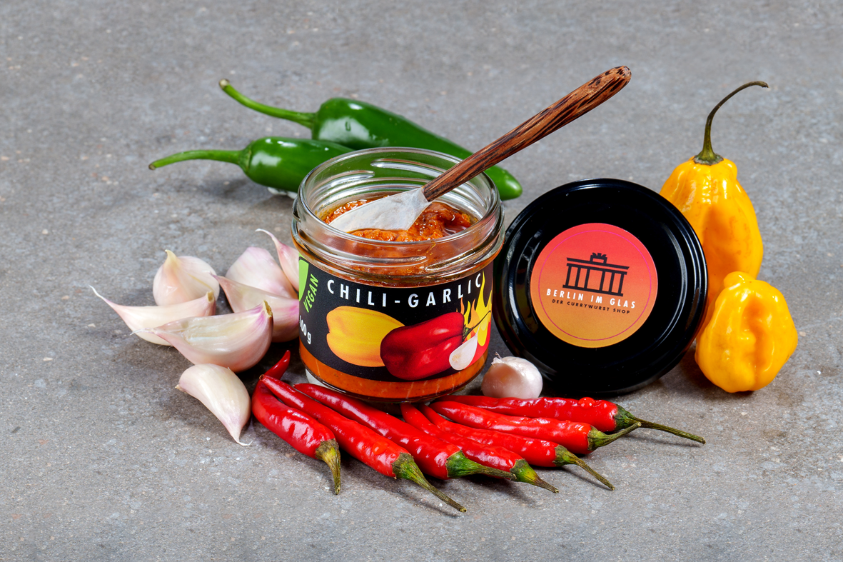 Chili-Knoblauch Paste im Glas – Bild 3