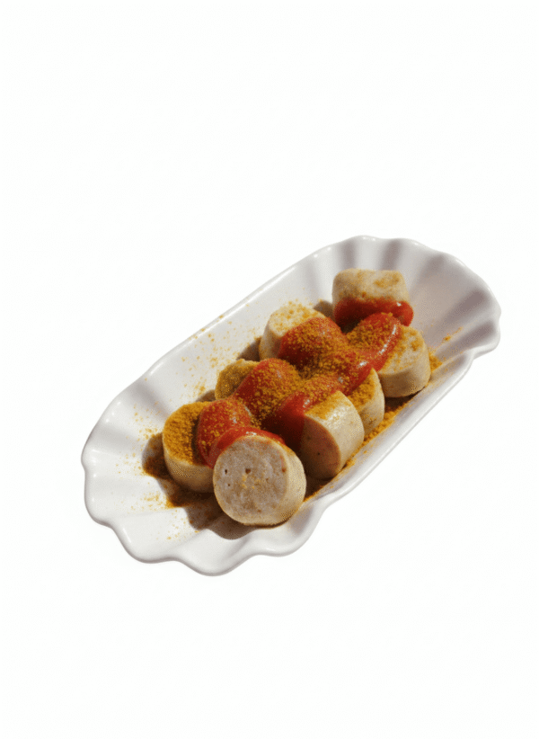 Original-Curry-at-the-Wall-Currywurst-ohne-Darm-mit ketchup_Checkpoint-Charlie-Berlin